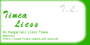 timea liess business card